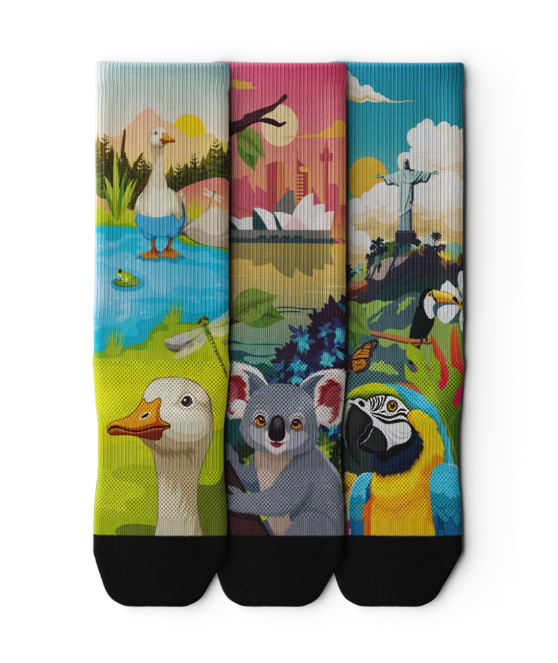 Just Chillin Crew Socks 3-Pack