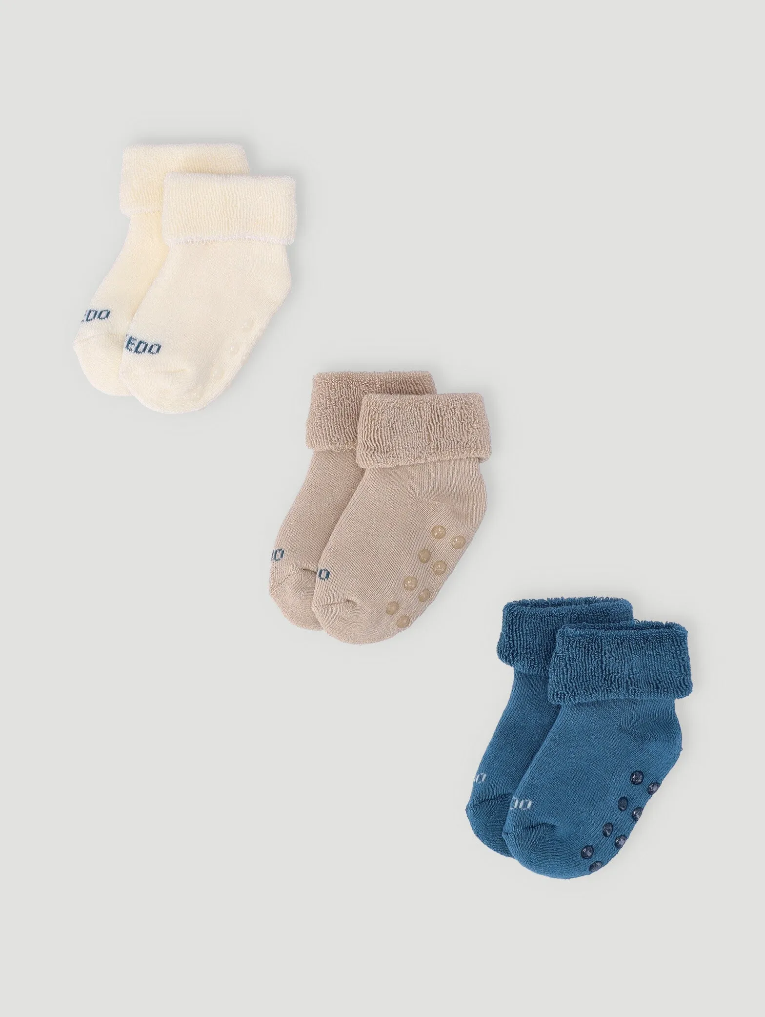 Keedo Baby Boys 3 Pack Towelling Socks