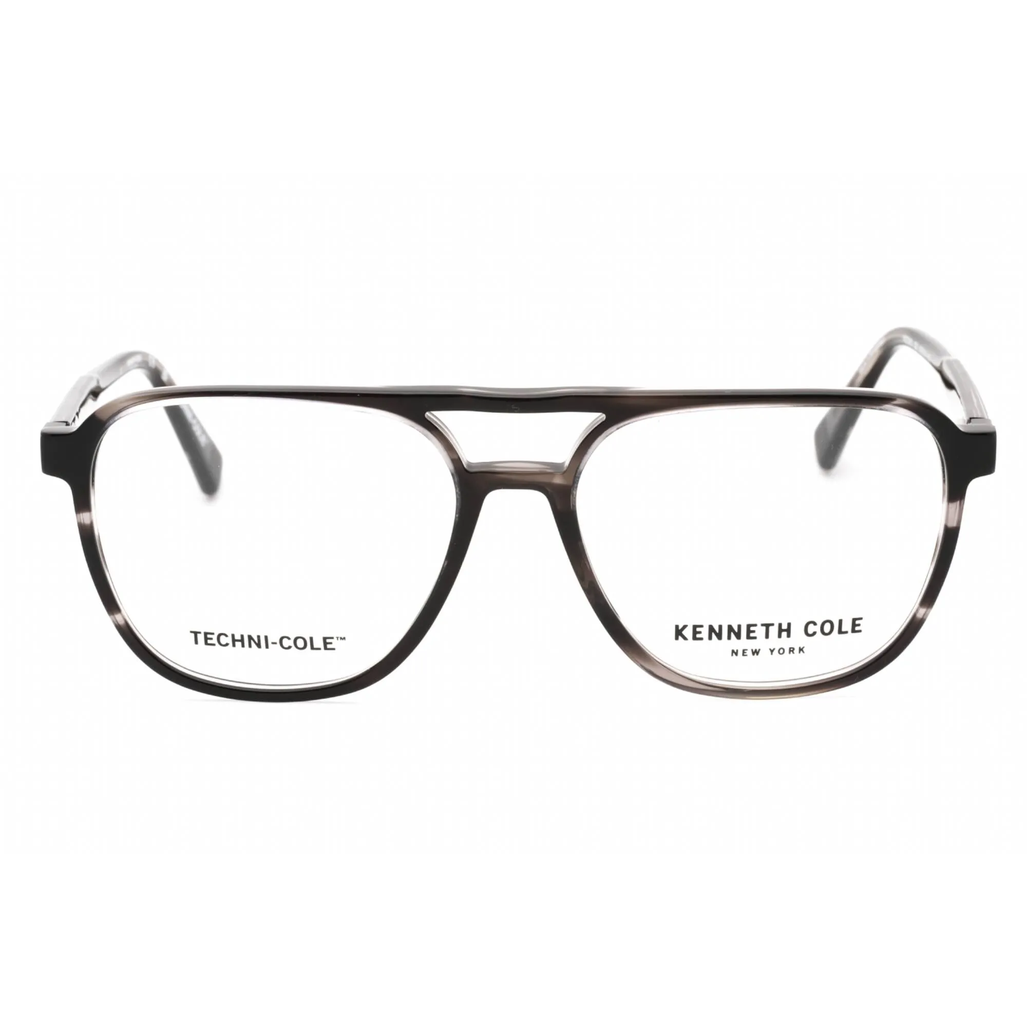 Kenneth Cole New York Men's Eyeglasses - Grey/Other Plastic Aviator Frame | KC0350 020