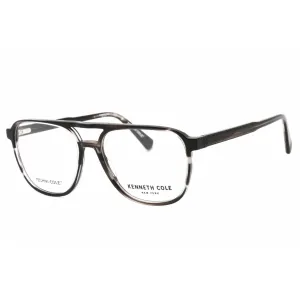 Kenneth Cole New York Men's Eyeglasses - Grey/Other Plastic Aviator Frame | KC0350 020