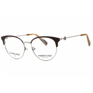 Kenneth Cole New York Women's Eyeglasses - Dark Brown/Other Oval Frame | KC0358 050