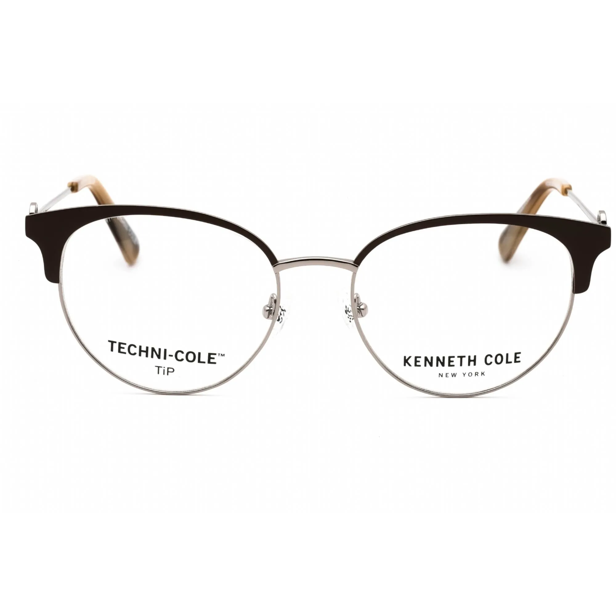 Kenneth Cole New York Women's Eyeglasses - Dark Brown/Other Oval Frame | KC0358 050
