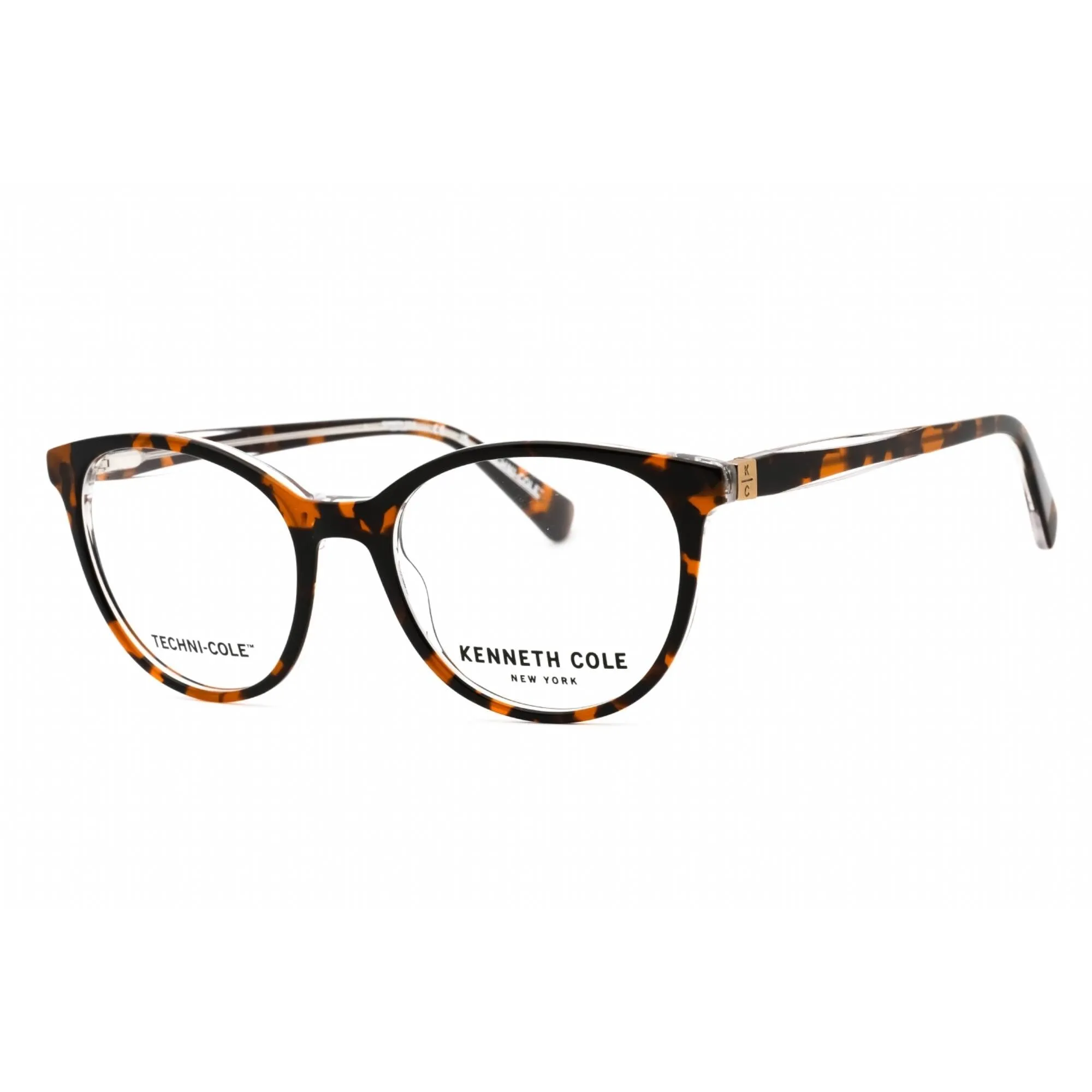 Kenneth Cole New York Women's Eyeglasses - Havana/Other Plastic Frame | KC0351 056