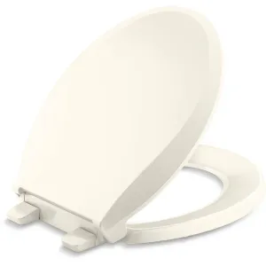Kohler 4639-RL-96 Cachet Readylatch Round-Front Quiet-Close Toilet Seat, Biscuit