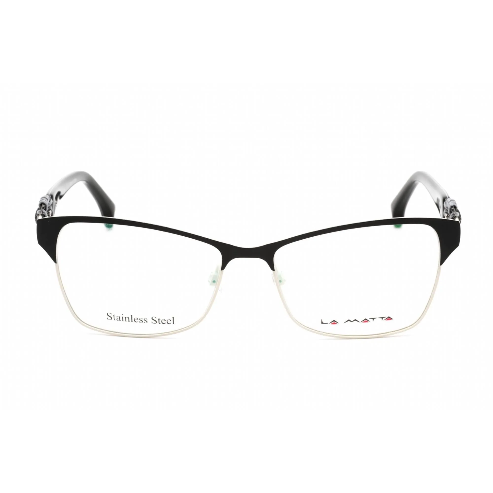 La Matta Women's Eyeglasses - Black/Other Stainless Steel/Plastic | LMV3199 03-09