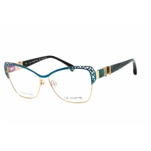 La Matta Women's Eyeglasses - Gold/Other Stainless Steel Cat Eye Frame | LMV3203 04-09