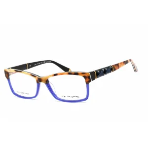 La Matta Women's Eyeglasses - Havana/Other Plastic Rectangular Frame | LMV3219 02-09