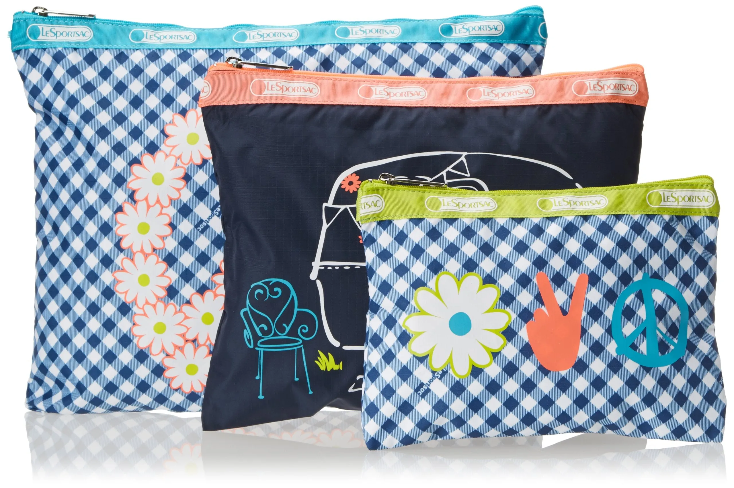 LeSportsac 3 Pack Of Pouches Cosmetic Case