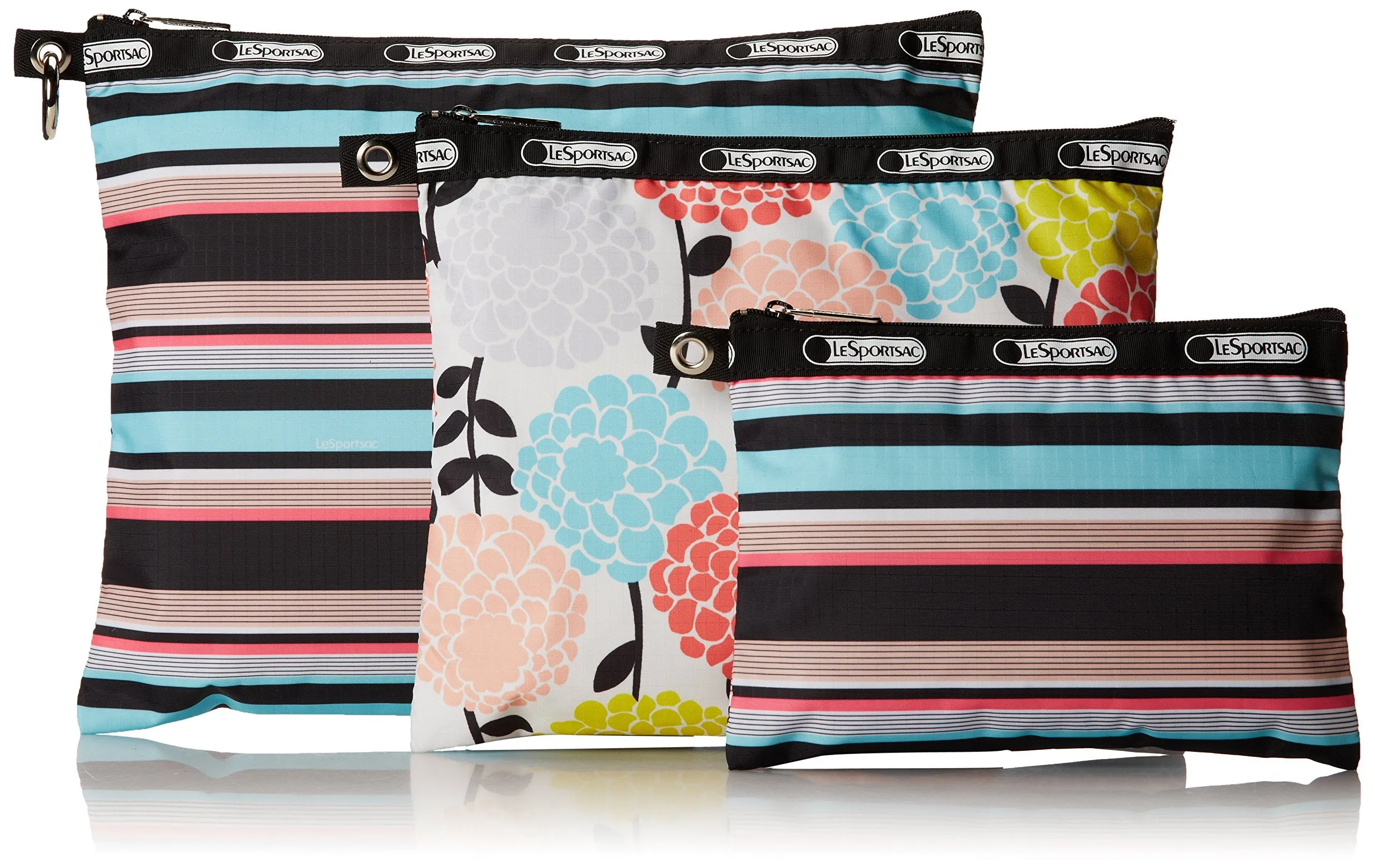 LeSportsac 3 Pack Of Pouches Cosmetic Case