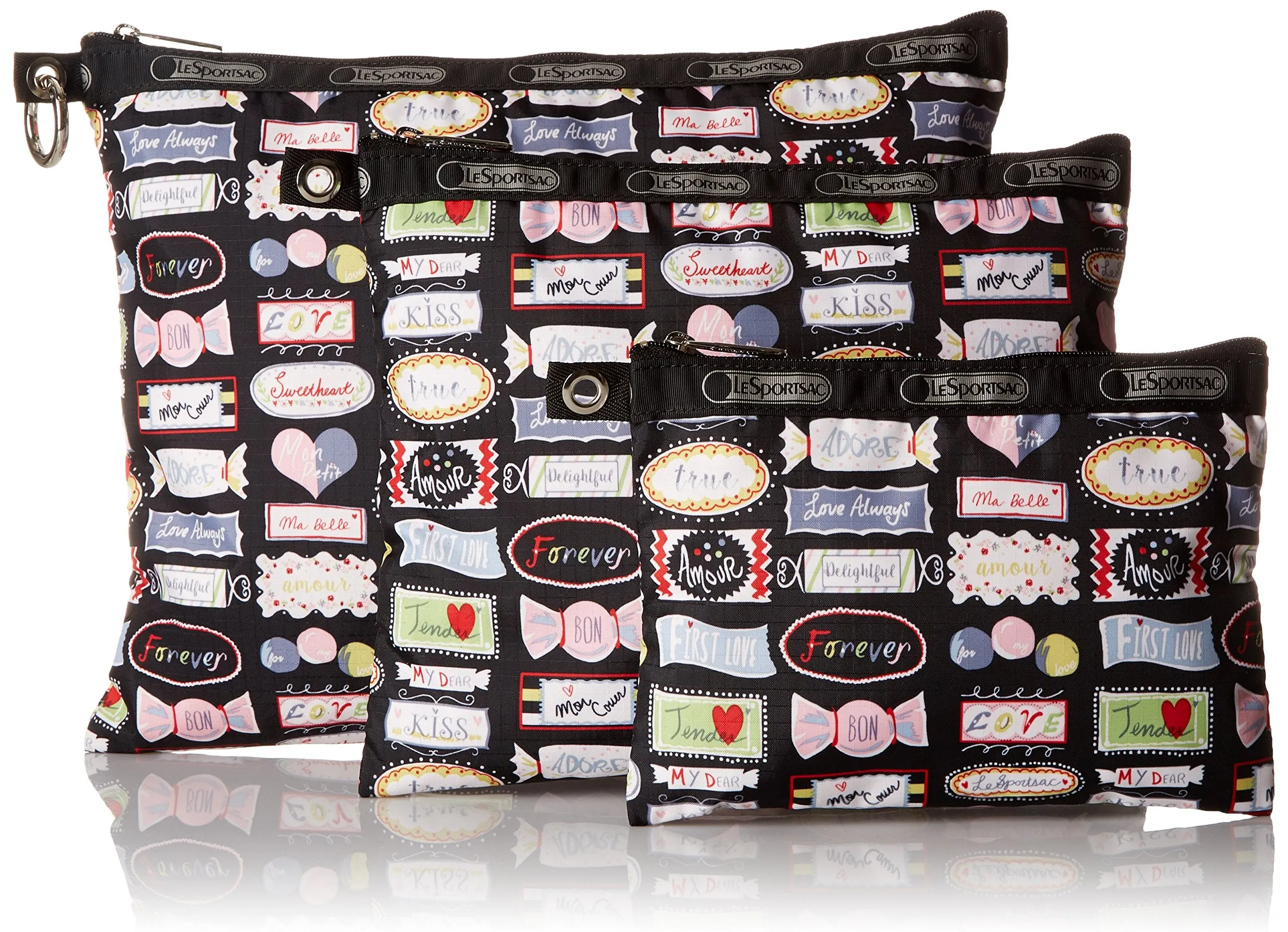LeSportsac 3 Pack Of Pouches Cosmetic Case