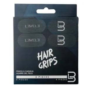 Level3 Velcro Hair Grips - 4 Pack