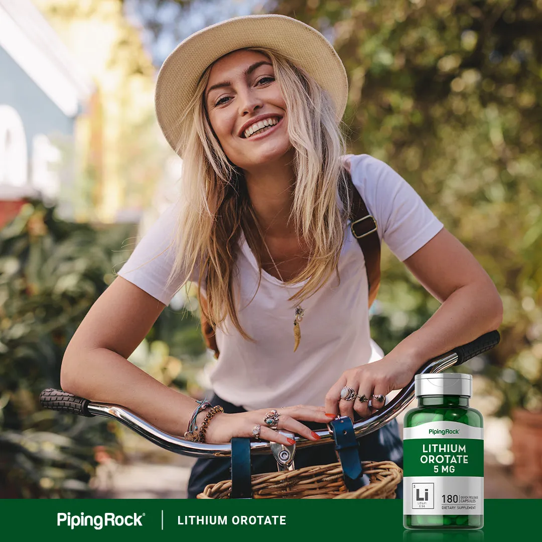Lithium Orotate, 5 mg, 180 Quick Release Capsules