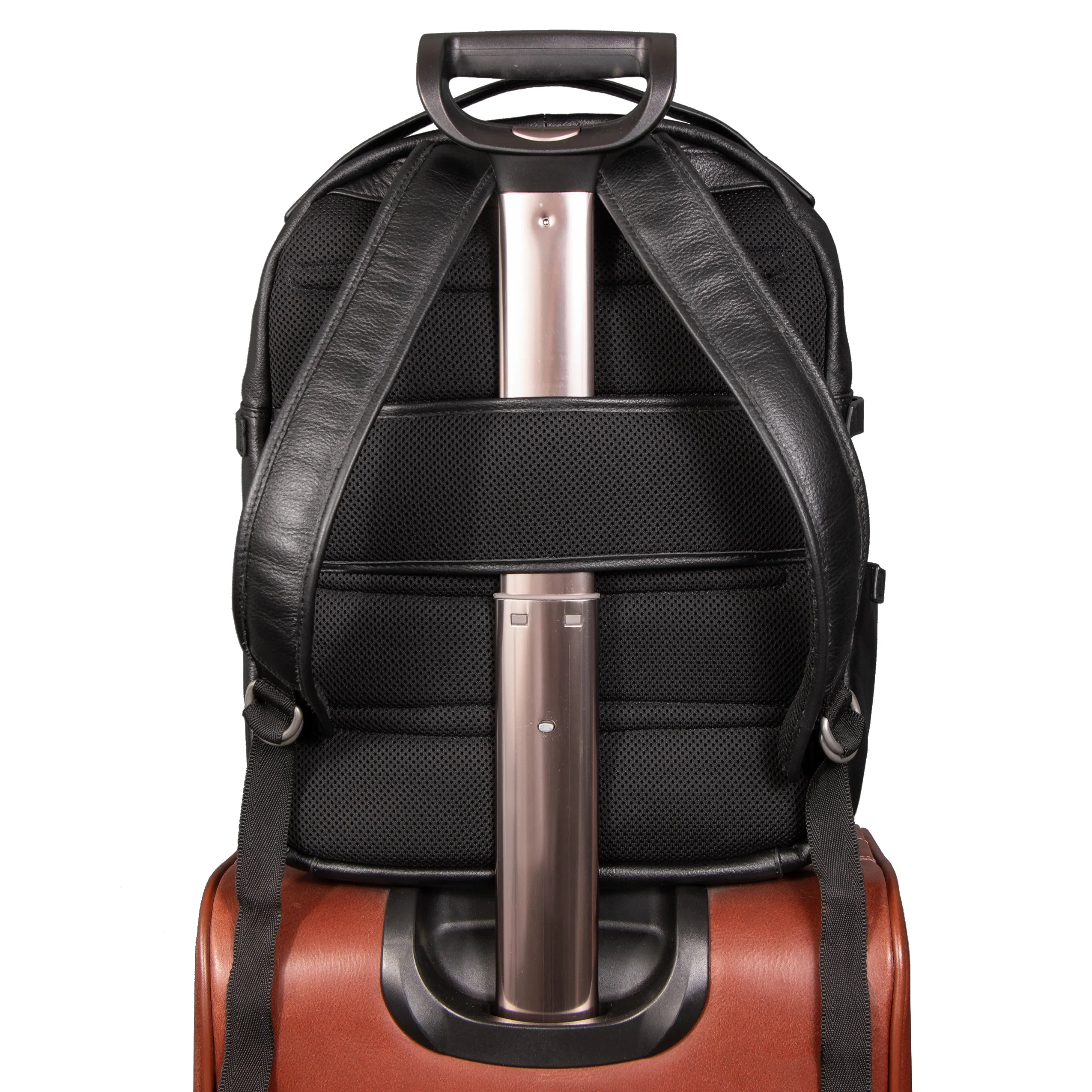 McKlein USA Oakland 15" Leather Business Casual Laptop & Tablet Backpack