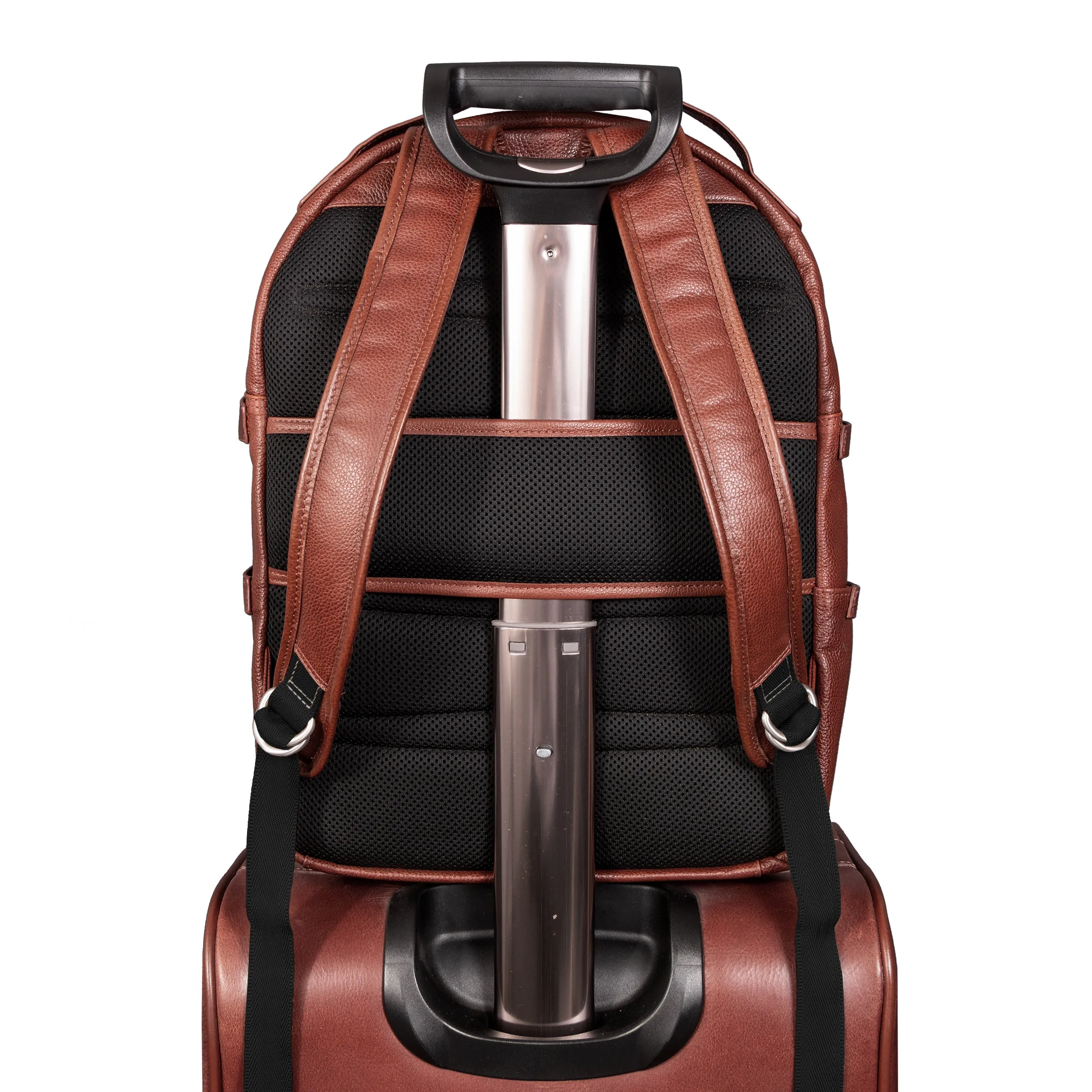 McKlein USA Oakland 15" Leather Business Casual Laptop & Tablet Backpack