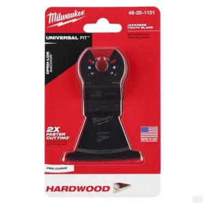 MILWAUKEE OPEN-LOK 2-1/2 in Hcs Japanese Tooth Pro-Curve Hardwood Blade 1 Pk [49-25-1151]