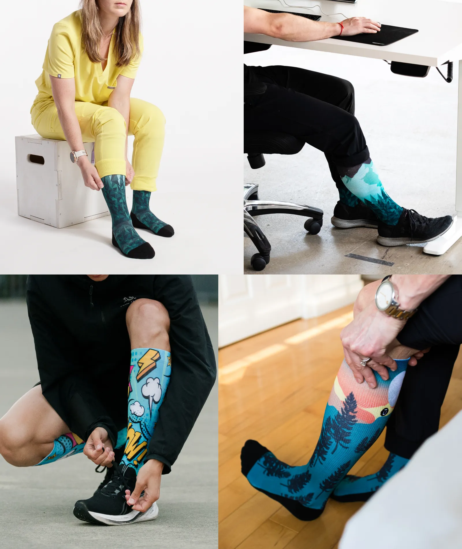 Nature Trip Knee High Compression Socks