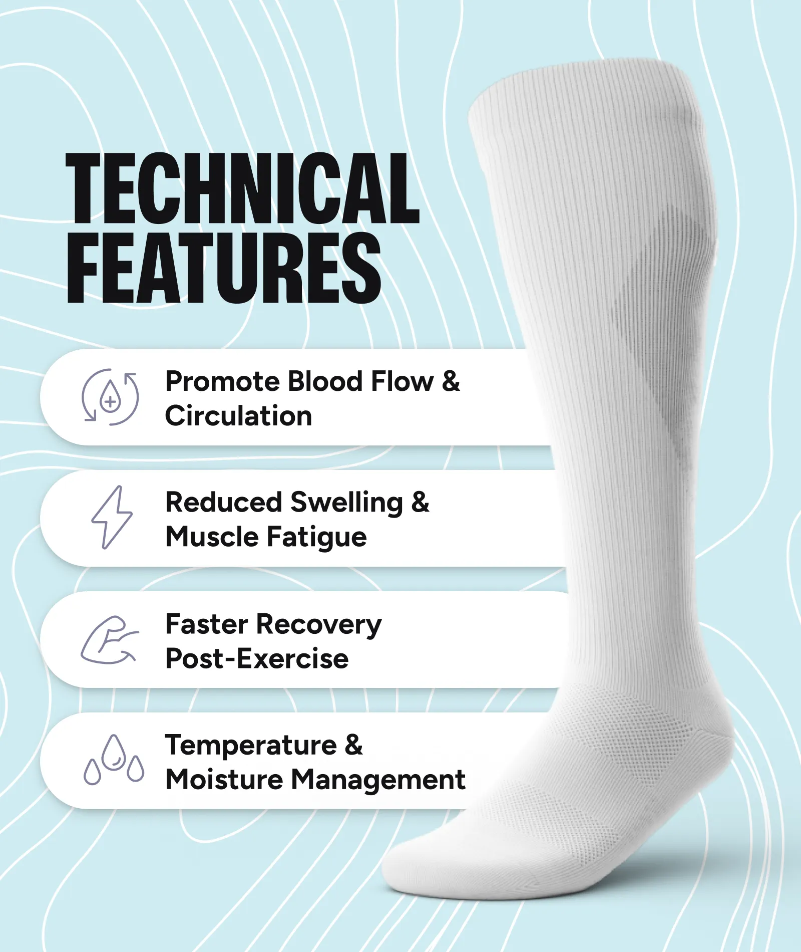 Nature Trip Knee High Compression Socks