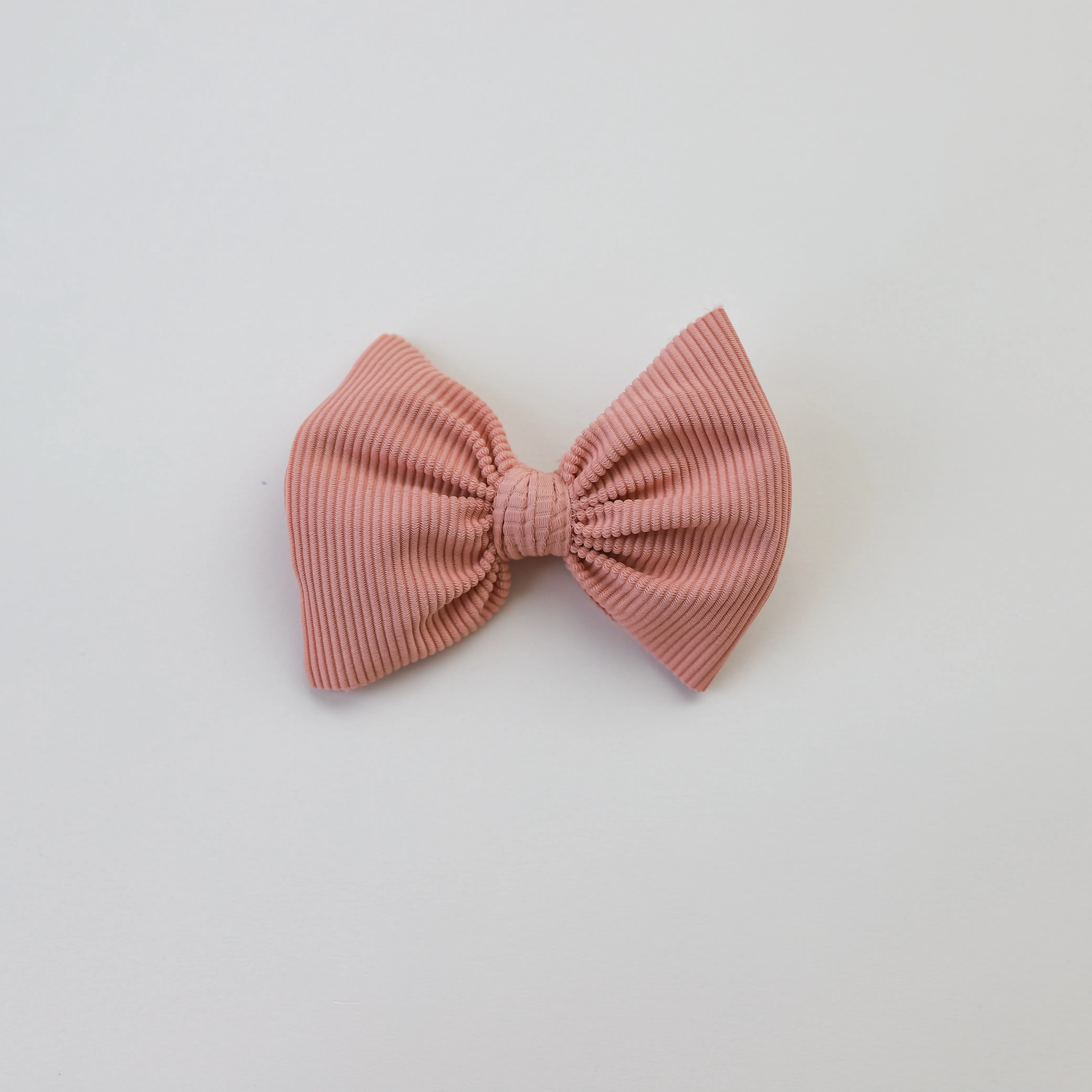 Nude Ribbed Bow
