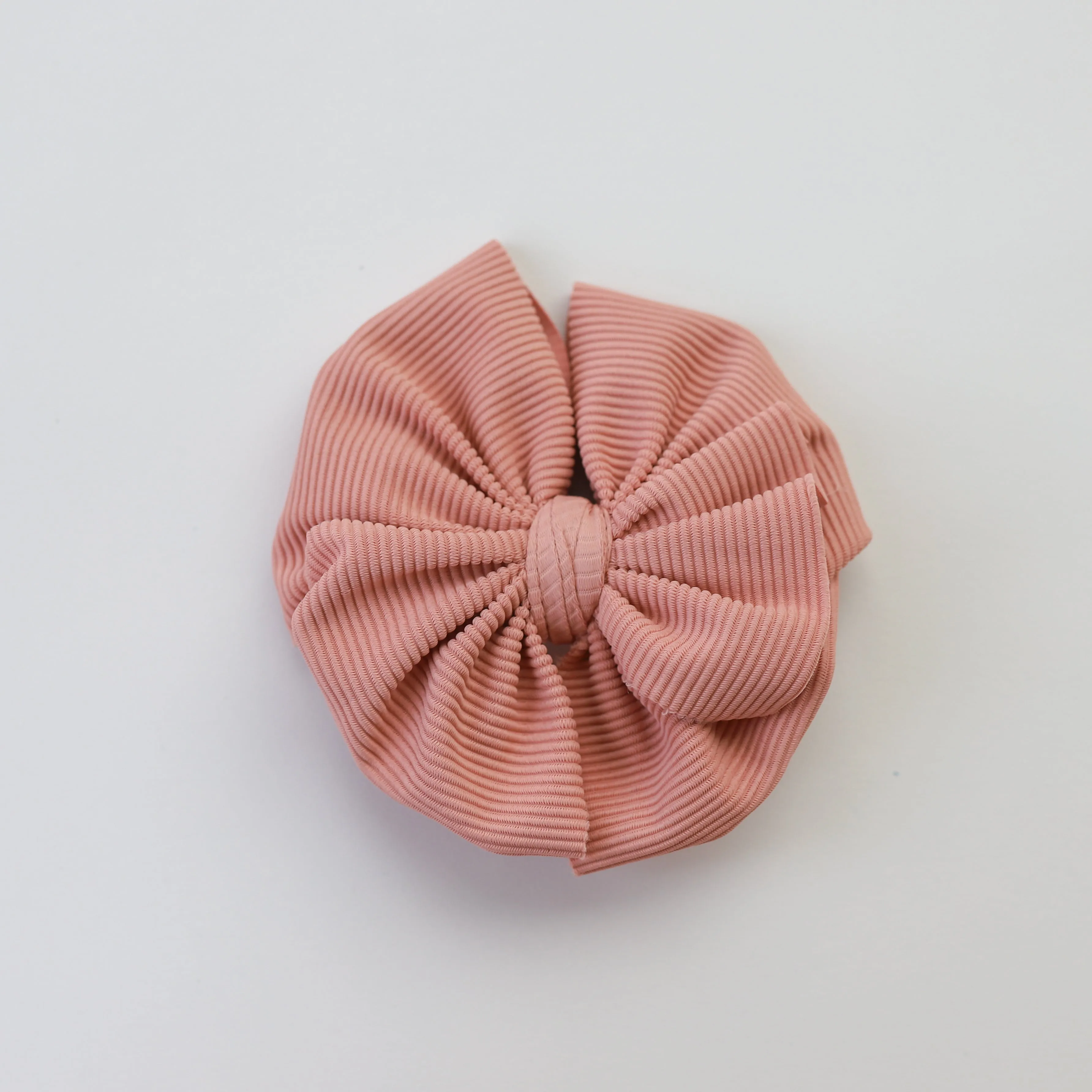 Nude Ribbed Bow