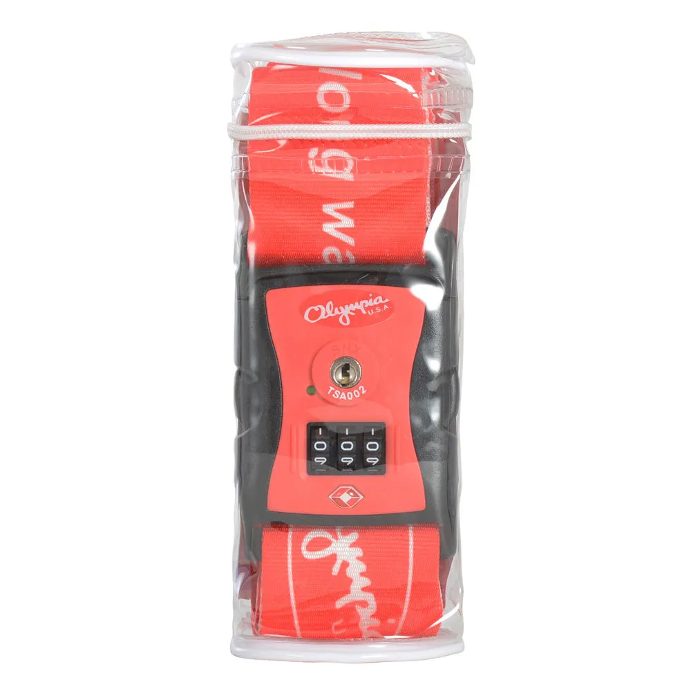 Olympia TSA 3-Dial Adjustable Luggage Strap