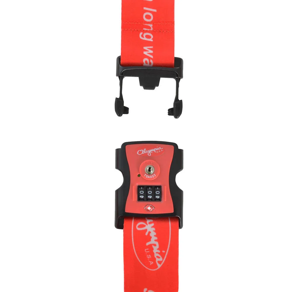 Olympia TSA 3-Dial Adjustable Luggage Strap