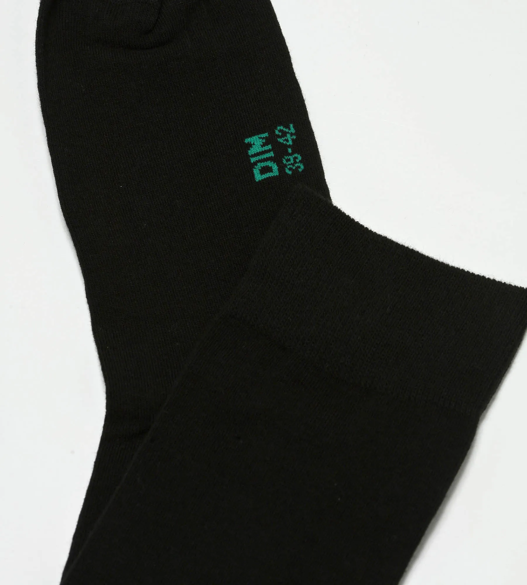Pack of 2 pairs of Black men's socks in organic cotton Dim Good