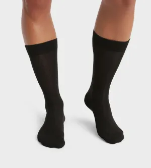 Pack of 2 pairs of Black men's socks in organic cotton Dim Good