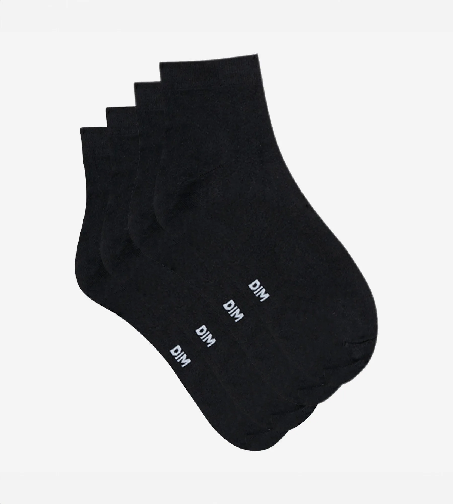 Pack of 2 pairs of women’s second skin ankle socks in black