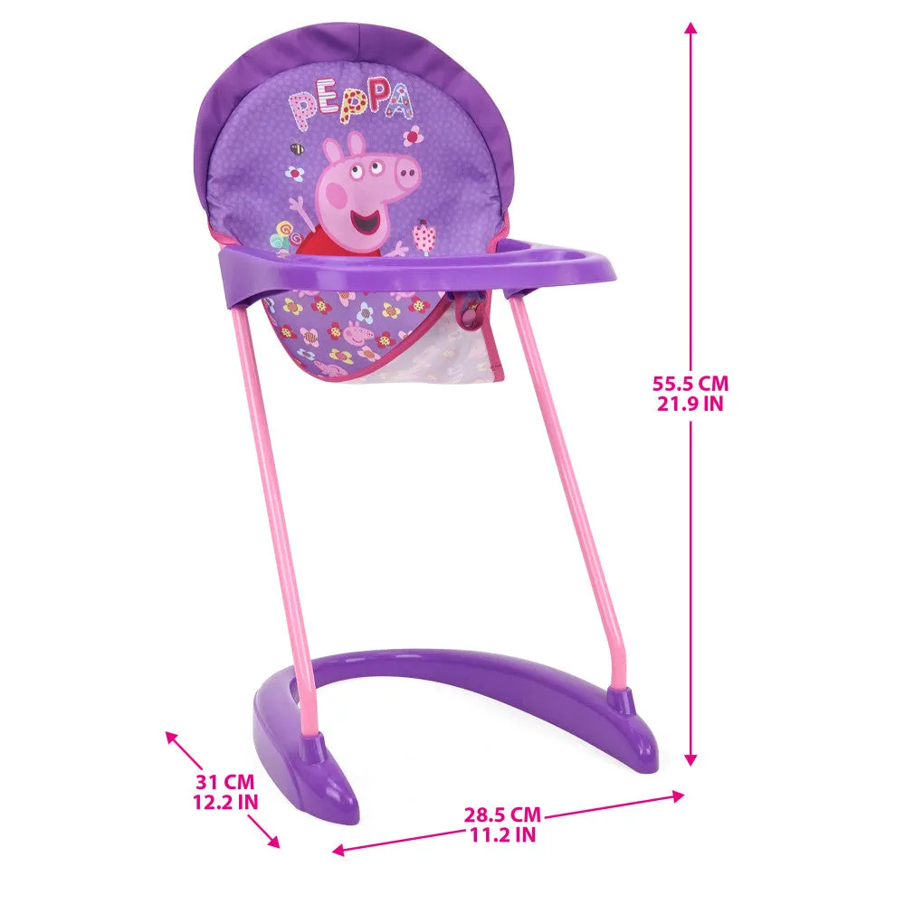 Peppa Pig Stroll N' Feed Playset - Floral Pink & Purple