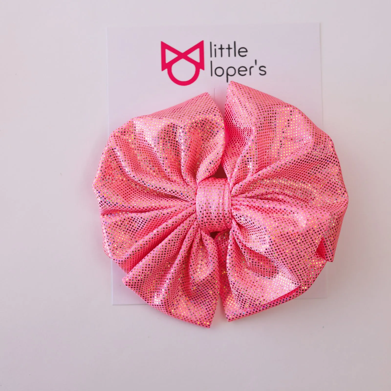 Pink Spring Shimmer Bow