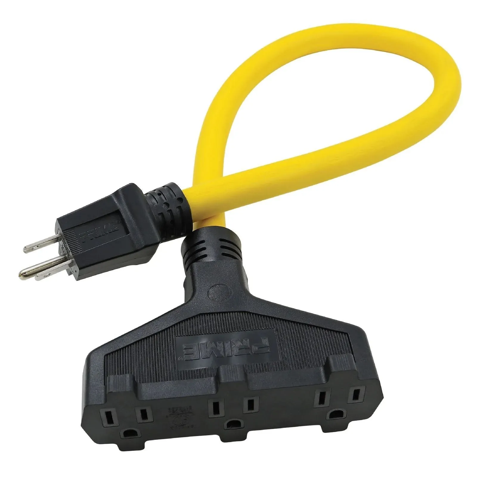 Prime AD050802AD - 2ft 12/3 STW 3-Outlet Adapter