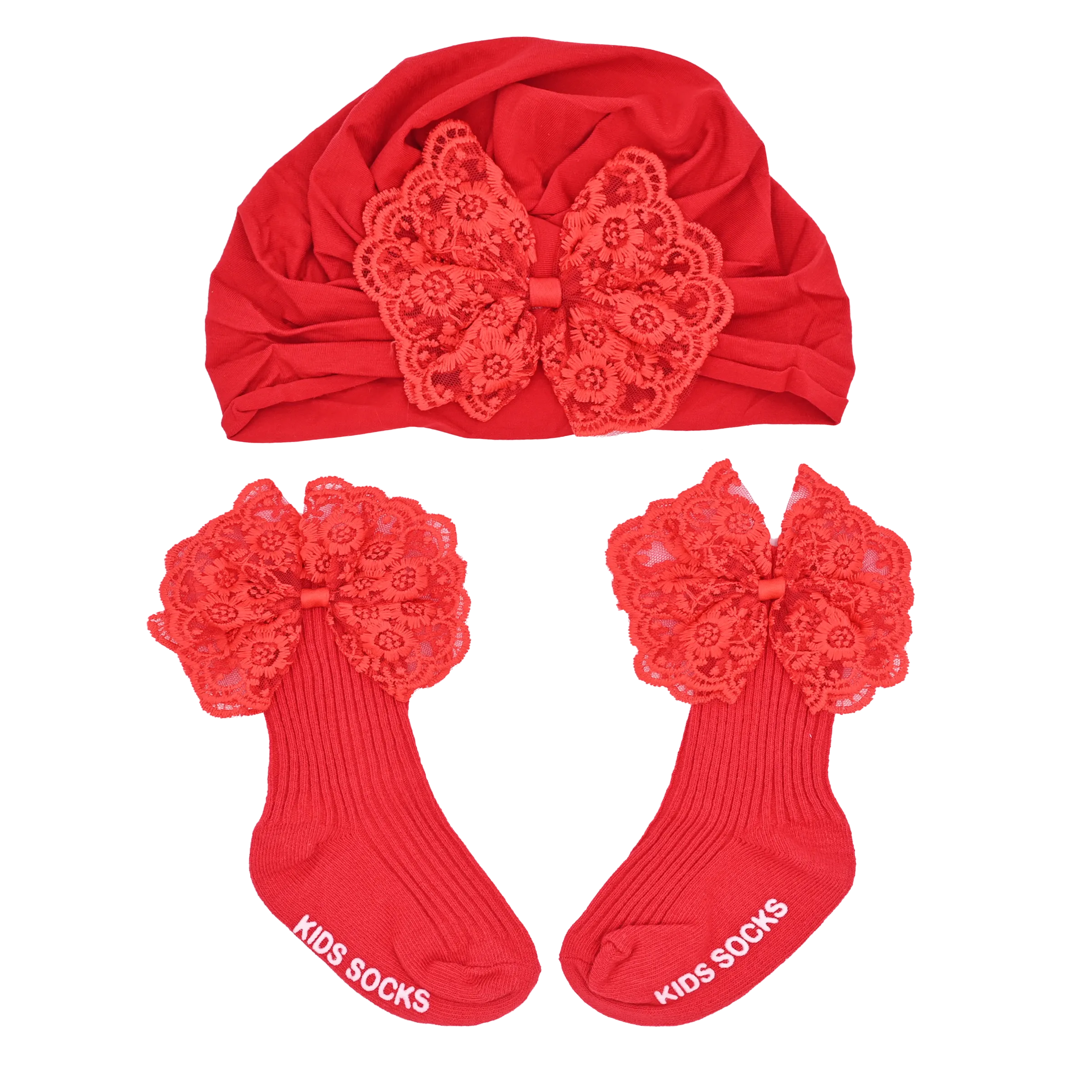 Red Lace Bow Gift Set