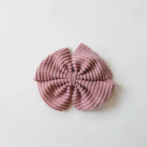Rose Cozy Ribbed Butterfly and Dainty
