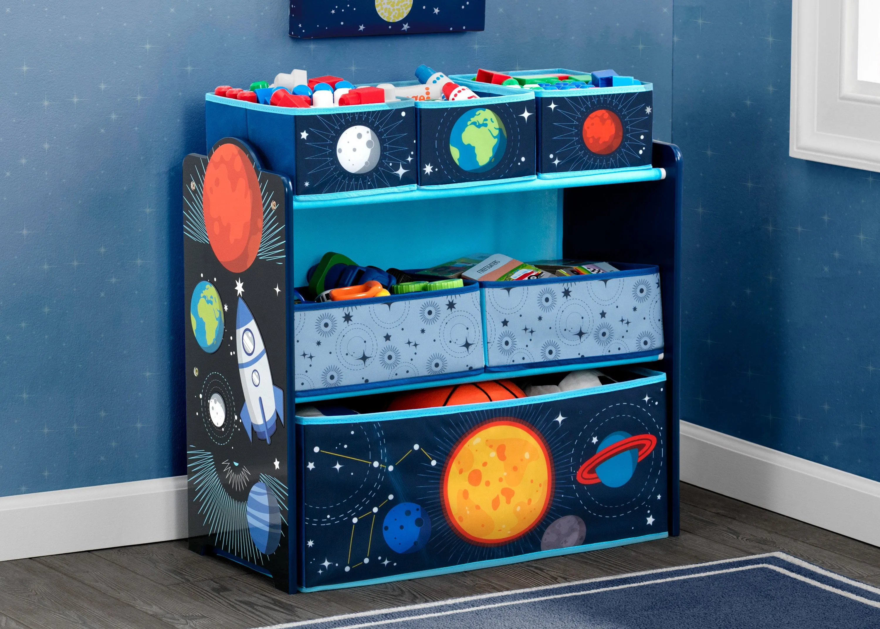 Space Adventures Design and Store Toy Organizer