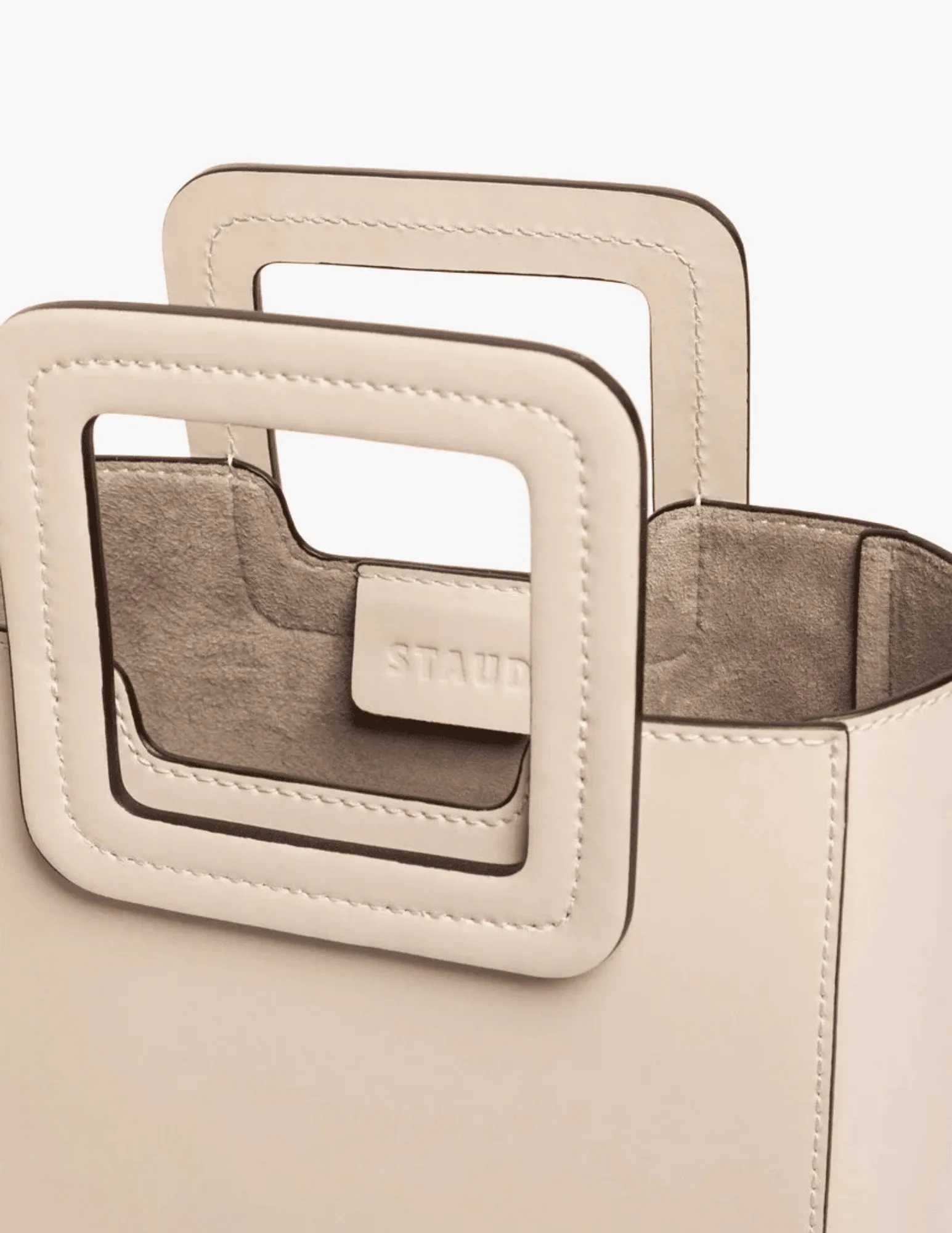 STAUD Mini Shirley Leather Bag