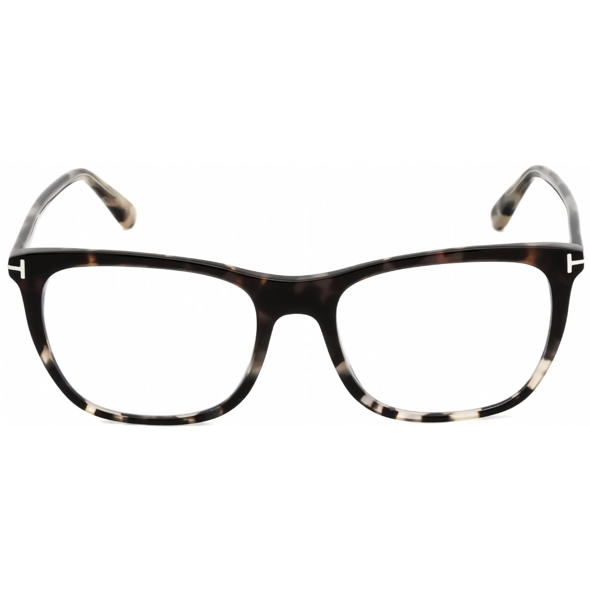 Tom Ford Men's Eyeglasses - Havana/Other Acetate Square Full Rim Frame | FT5672-B 056