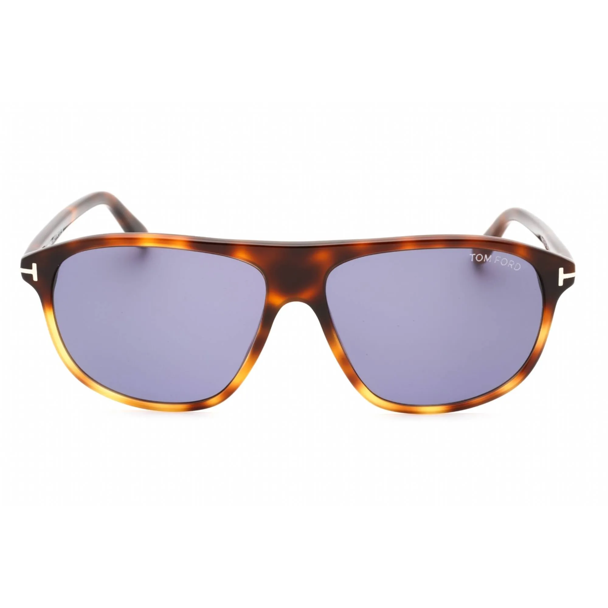 Tom Ford Men's Sunglasses - Havana/Other Plastic Pilot Frame Blue Lens | FT1027 56V