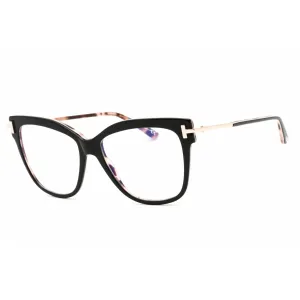 Tom Ford Women's Eyeglasses - Black/Other Plastic Cat Eye Frame | FT5704-B 005