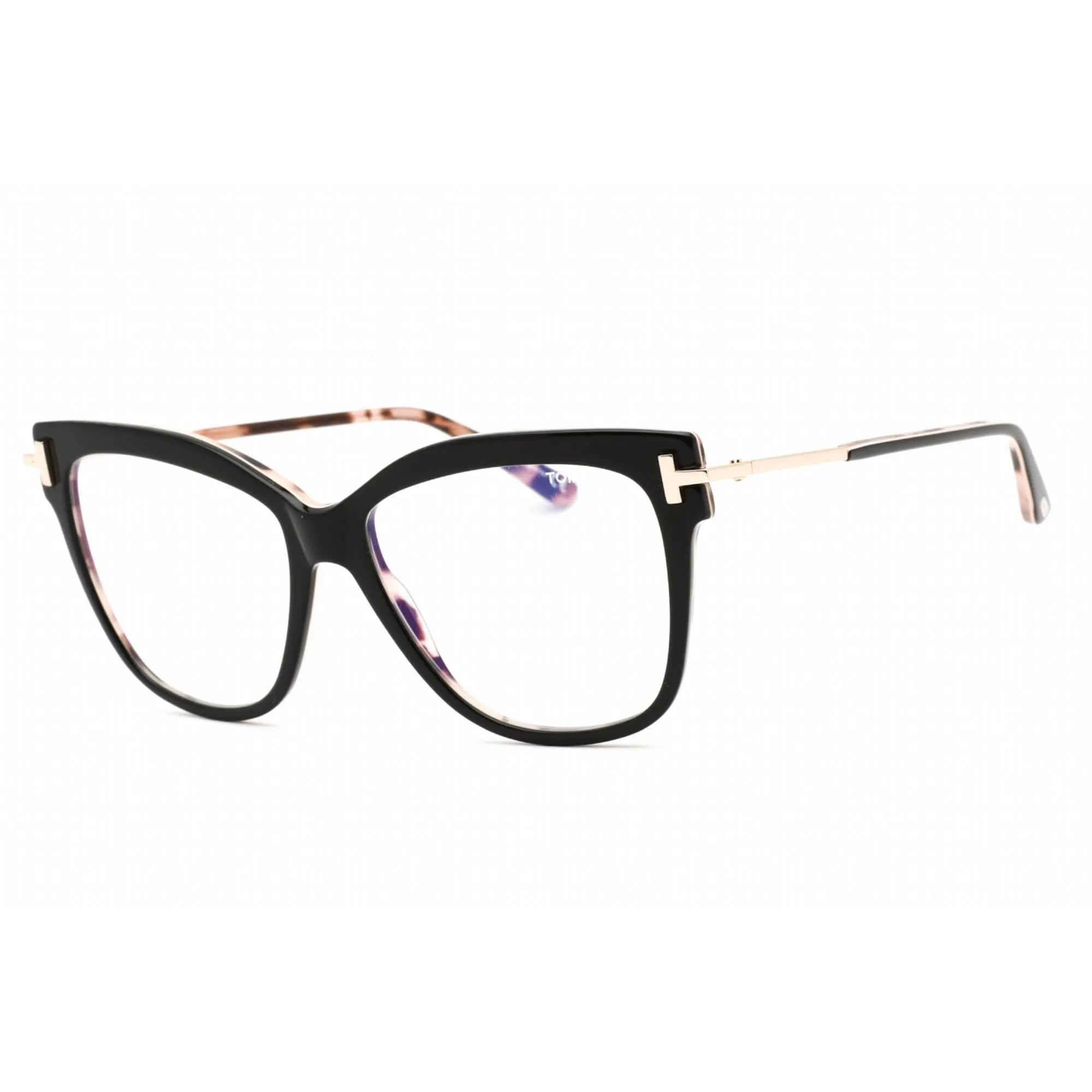 Tom Ford Women's Eyeglasses - Black/Other Plastic Cat Eye Frame | FT5704-B 005