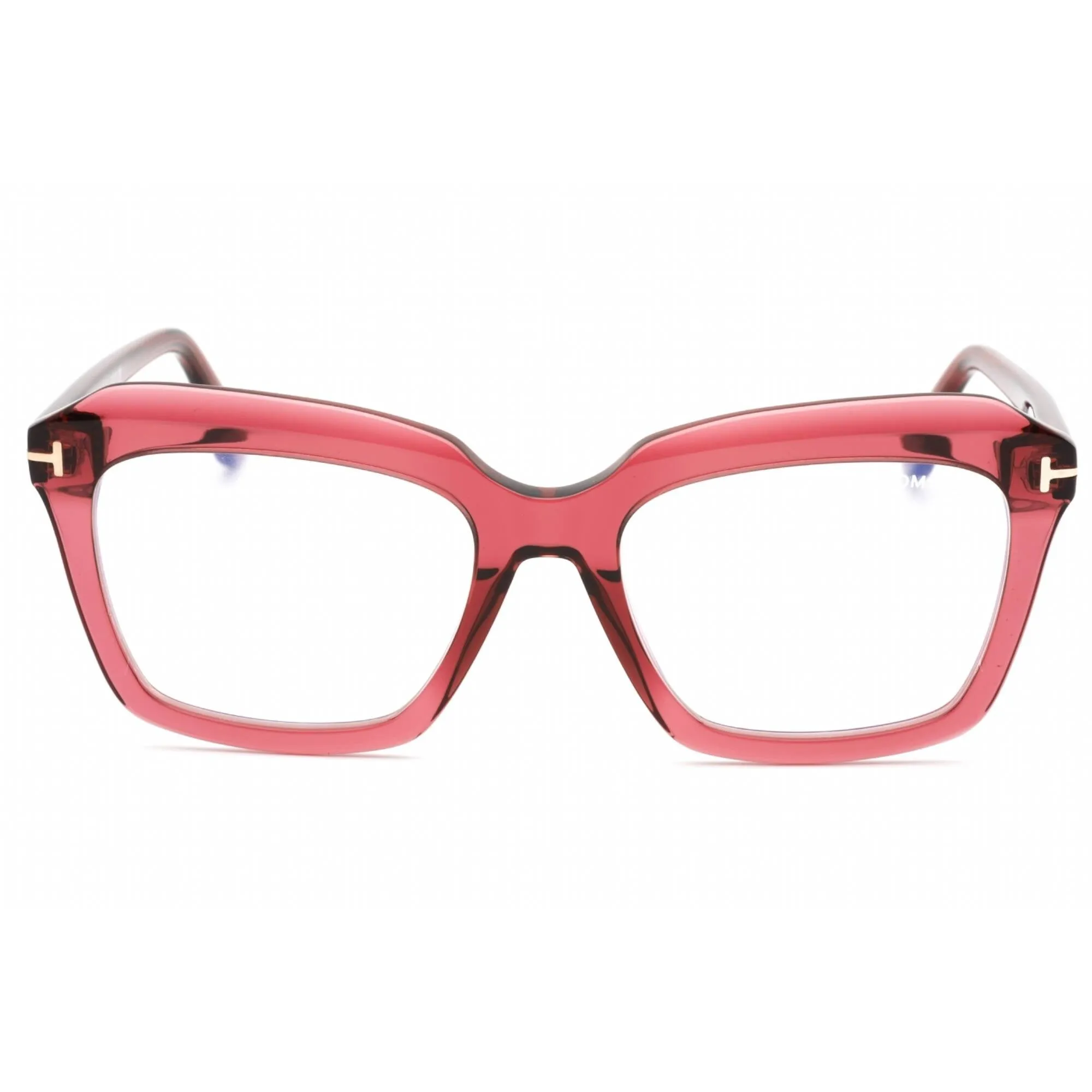 Tom Ford Women's Eyeglasses - Red/Other Plastic Cat Eye Full Rim Frame | FT5847-B 068