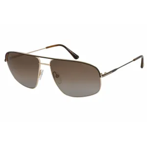 Tom Ford Women's Sunglasses - Dark Brown/Other Aviator Shape Frame | FT0467 JUSTIN 50H