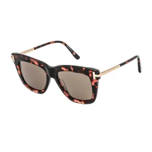 Tom Ford Women's Sunglasses - Havana/Other Plastic Cat Eye Full Rim Frame | FT0822 56E