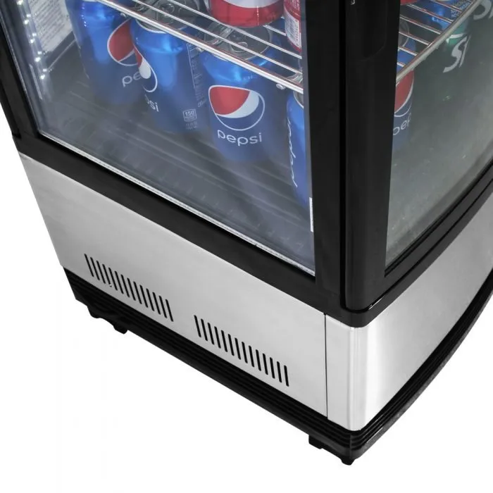 Turbo Air CRT-77-2R-N Diamond Glass Refrigerated Countertop Merchandiser, 17"