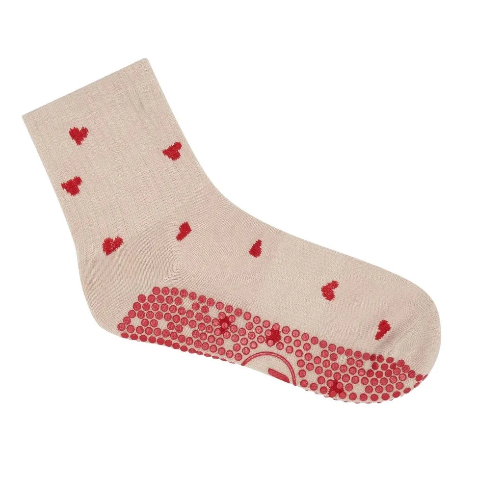 Unisex Crew Grip Socks - Love Me (Barre / Pilates)