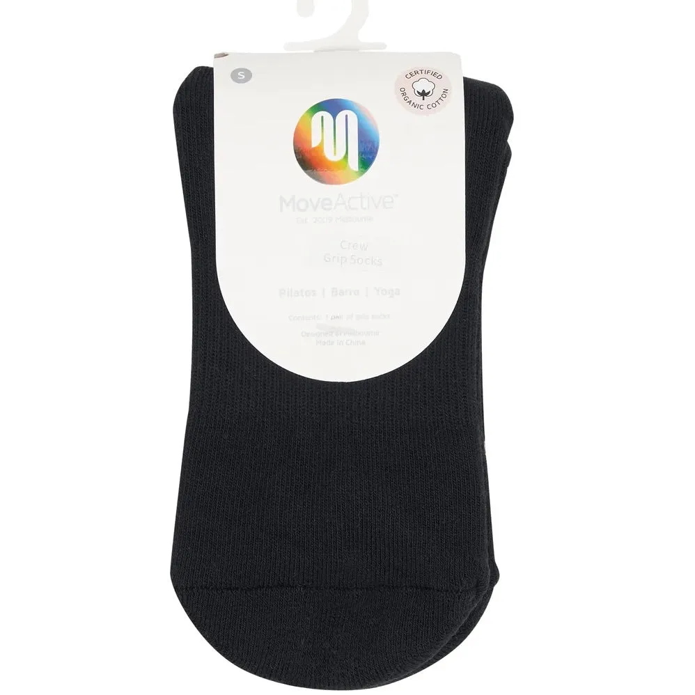 Unisex Crew Grip Socks - Rainbow Hearts (Barre / Pilates)