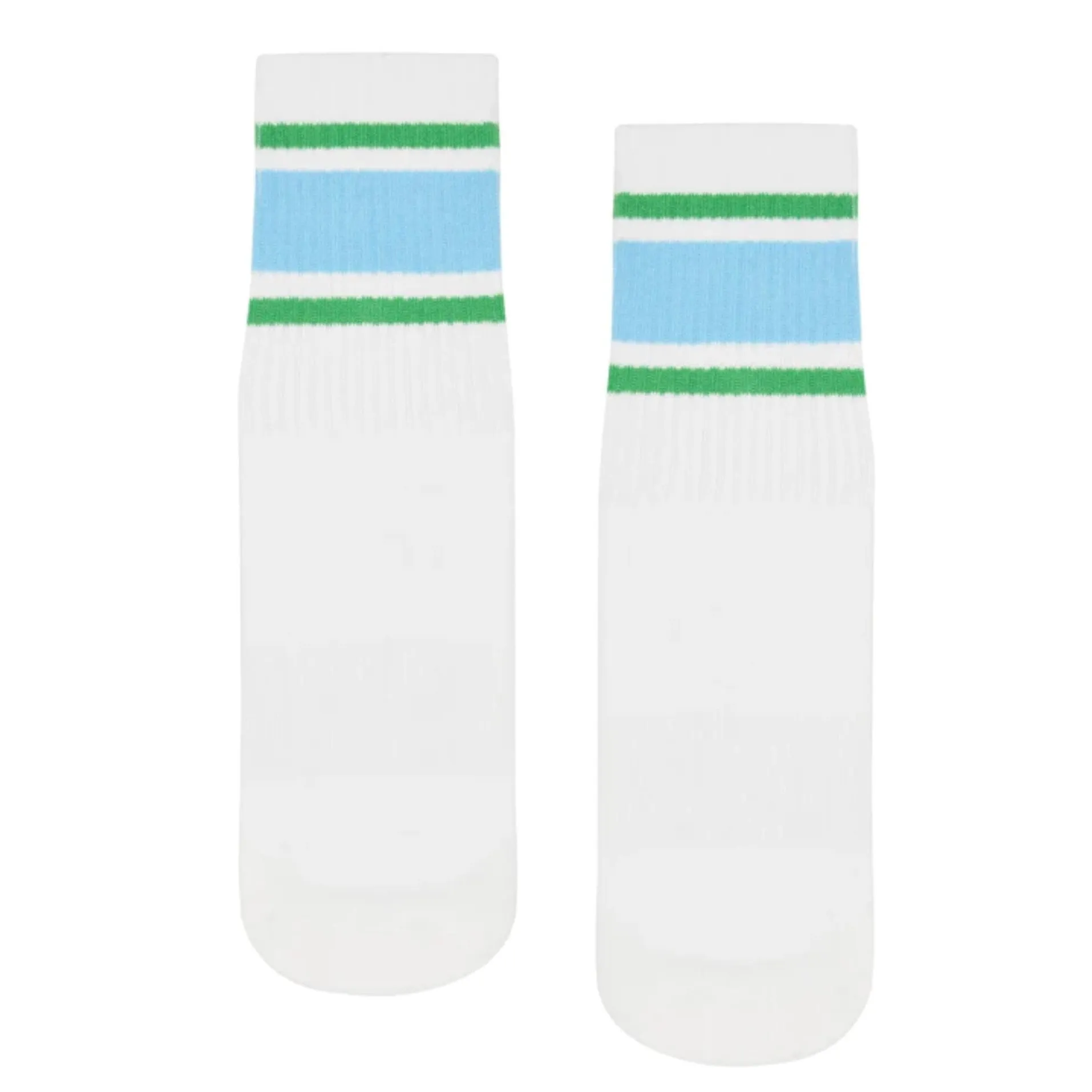 Unisex/Mens Nordic Stripe Crew Grip Socks (Barre / Pilates)