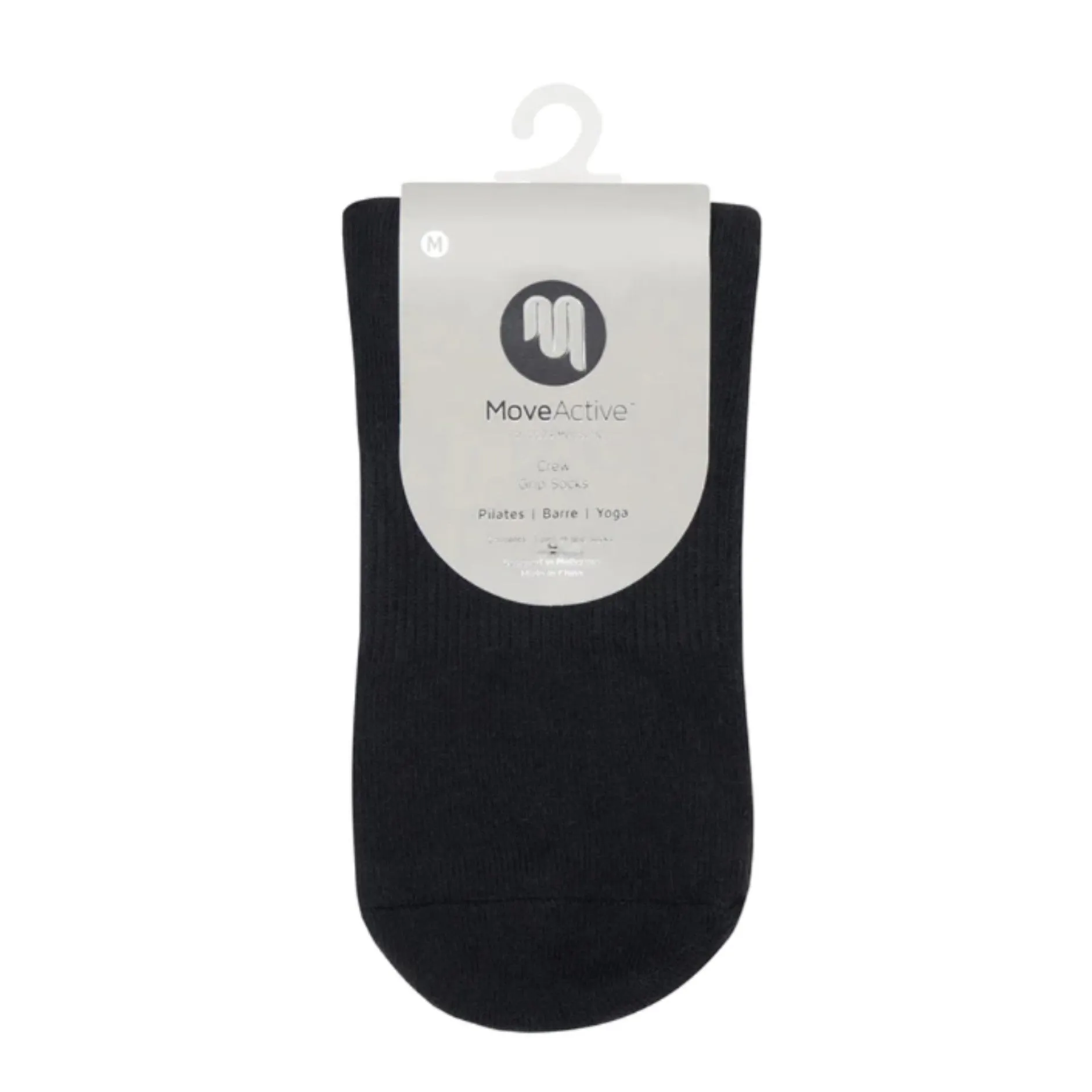 Unisex/Mens Nordic Stripe Crew Grip Socks (Barre / Pilates)