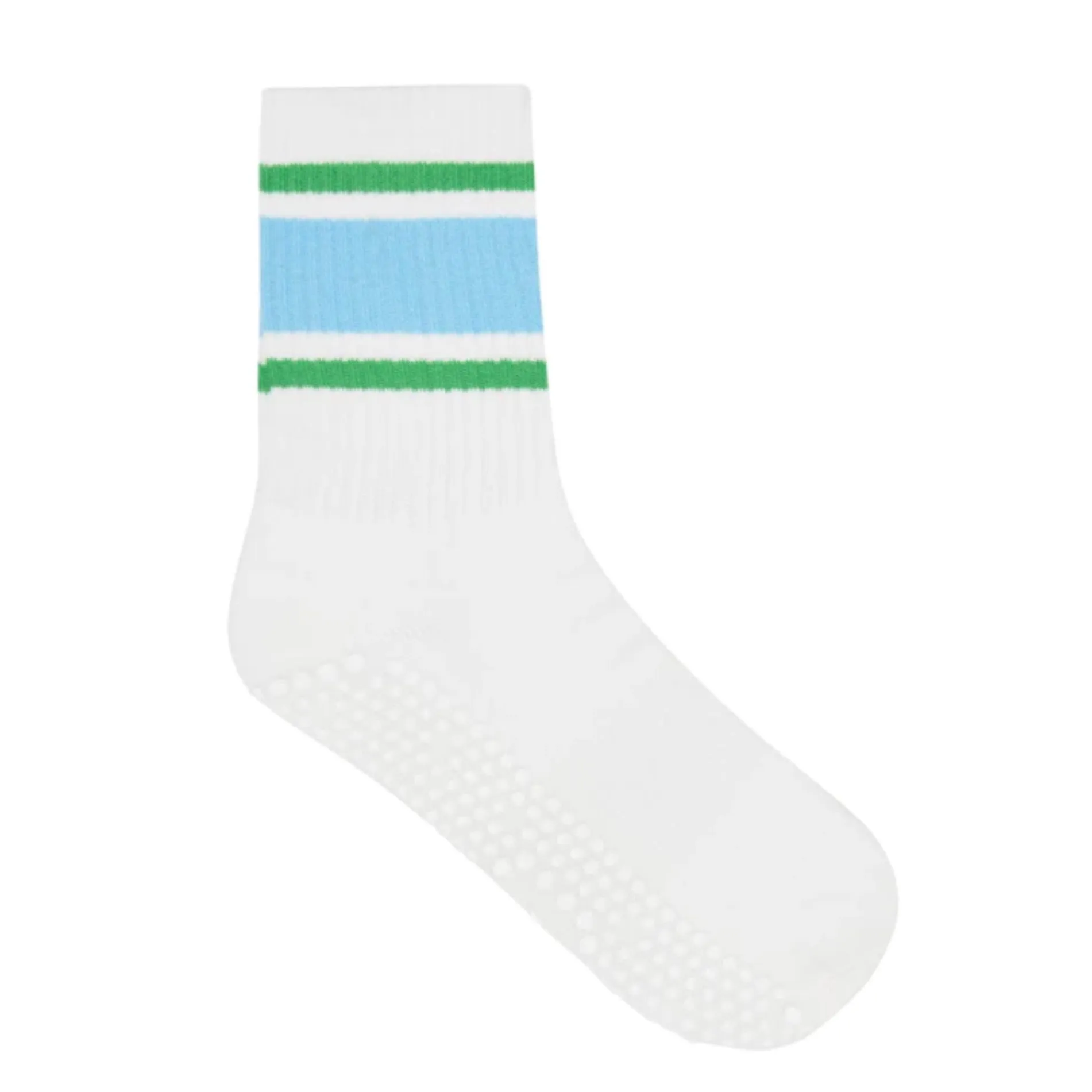 Unisex/Mens Nordic Stripe Crew Grip Socks (Barre / Pilates)