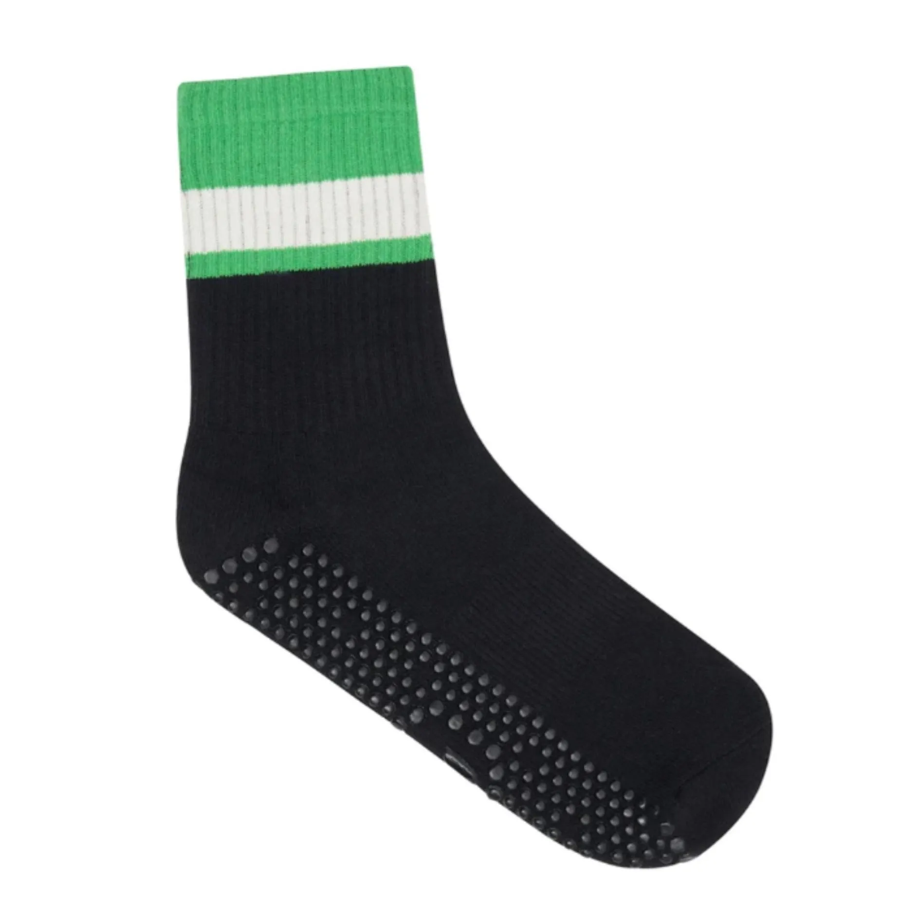Unisex/Mens Nordic Stripe Crew Grip Socks (Barre / Pilates)