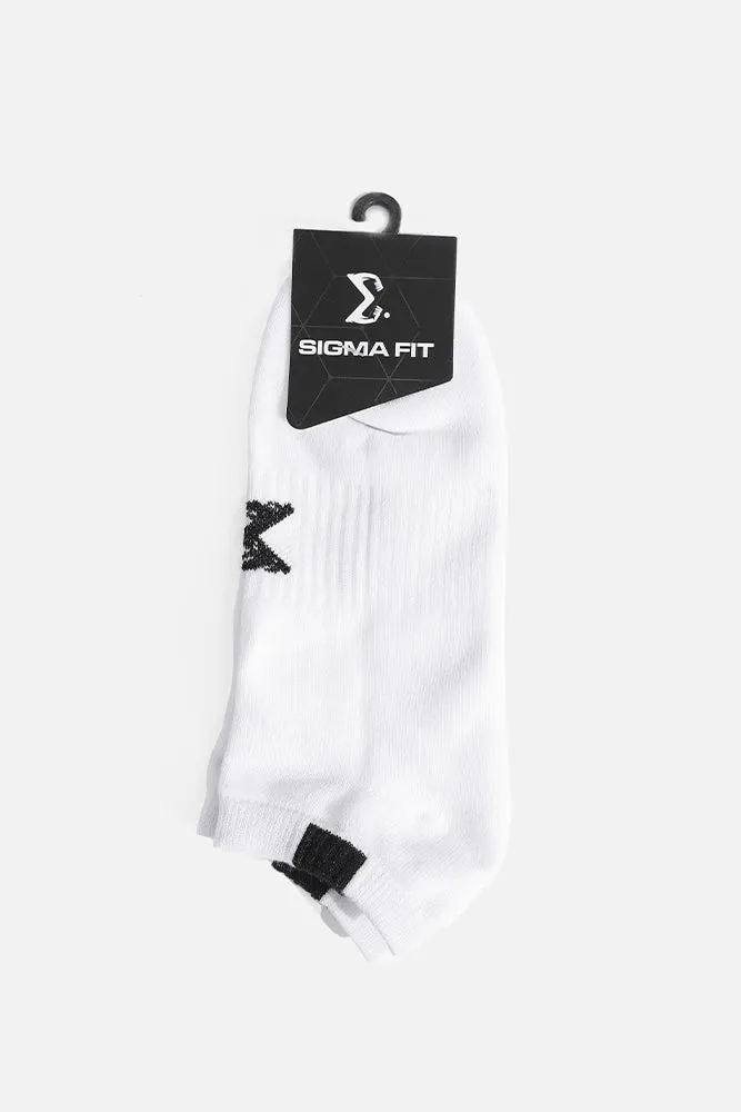 White Sigma Ankle Socks